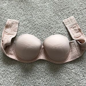 42B torrid strapless bra nude